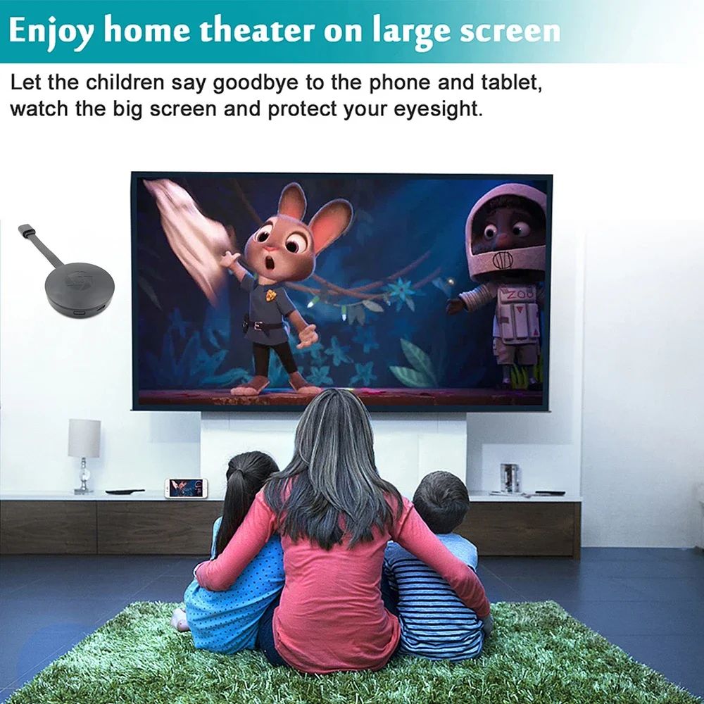 1080P G2 para MiraScreen Display Anycast Wifi HDMI-compatível Miracast Dongle Compatível para TV Android Ios Espelhamento de tela