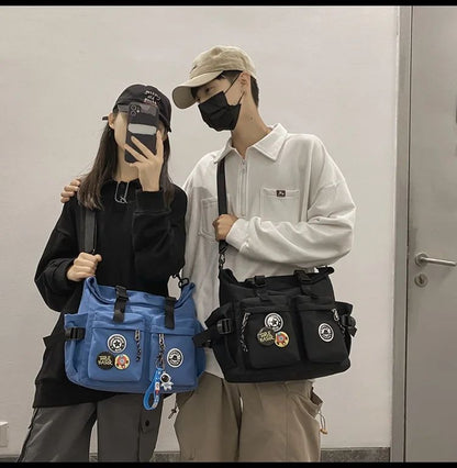 Japanese Harajuku School Bags for Teenage Girls Casual Fashion Crossbody Bag New Trendy Shoulder Bag Student Backpack Hand Bags