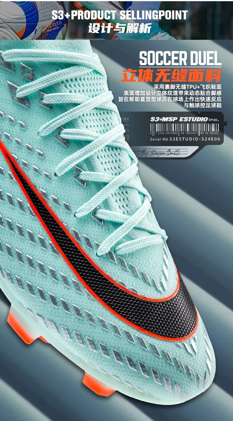 TF/FG Men Soccer Shoes Society Professional Football Field Boots Original Comfortable Top Quality Cleats Football Shoes Tenis