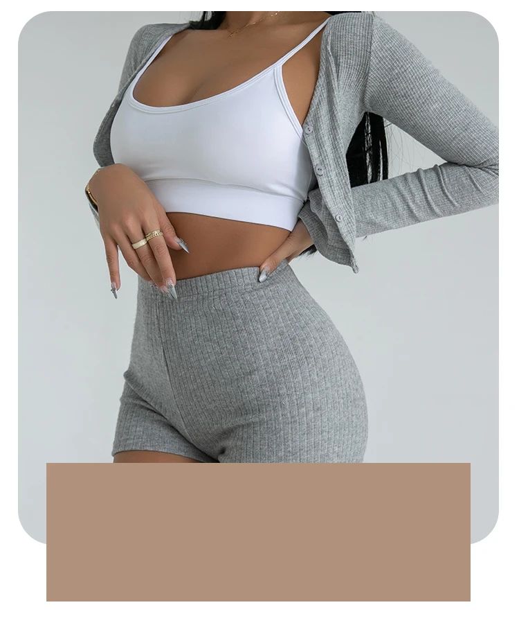 HELIAR Women High Waist A-line Shorts Thin Knit Sports Shorts For Women Casual Running Slim Bodycon Trousers 2025 Spring Summer