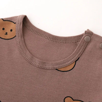 Baby Clothes 2pcs Sets Autumn  Winter Baby Pajama Set Bottom Underwear Two-piece Set Cotton Baby Boy Long Sleeves Outfit