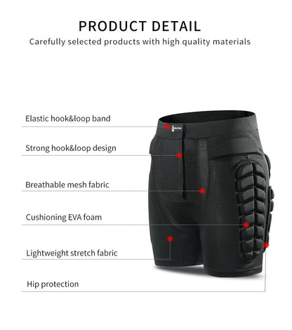 Motorcycle Shorts Skating Hip protector MTB Motocross Hip Paddeds Skiing Snowboard Shorts Protective Gear