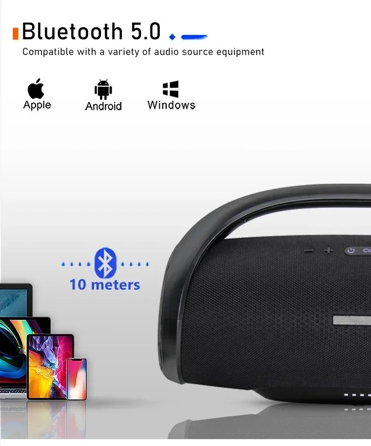 100W High Power BoomBox 3 Outdoor Portable Music God 3rd Generation Wireless Bluetooth Speaker Ultra Low Bass Bluetooth Speaker