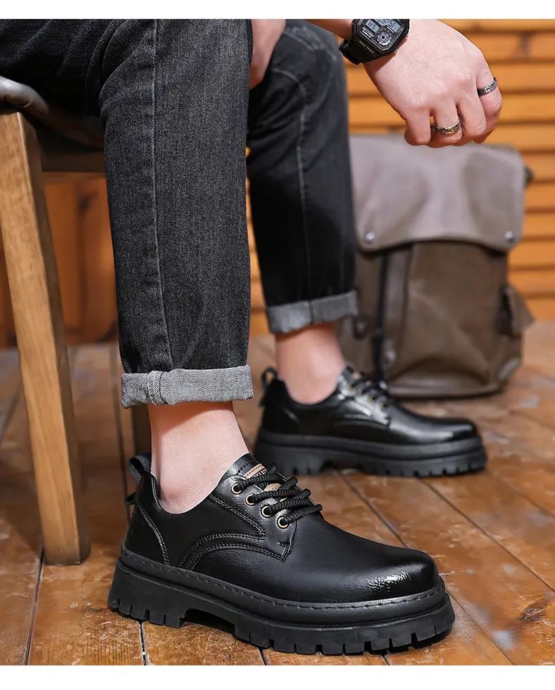 [ENLEN & BENNA] High-quality autumn and winter series men's shoes British fashion low-top men's leather shoes