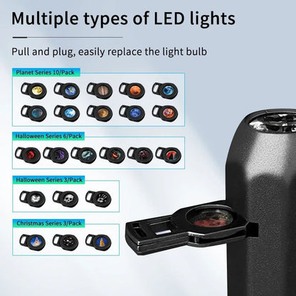 Projection Light 5V USB Direct Insertion Planet Christmas/Halloween Theme Replacement Light Ceiling Projection Light For bedroom