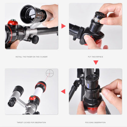 Telescópio Astronômico Profissional Monocular Potente Portátil HD Observação da Lua Espaço Planetas Presentes para Crianças