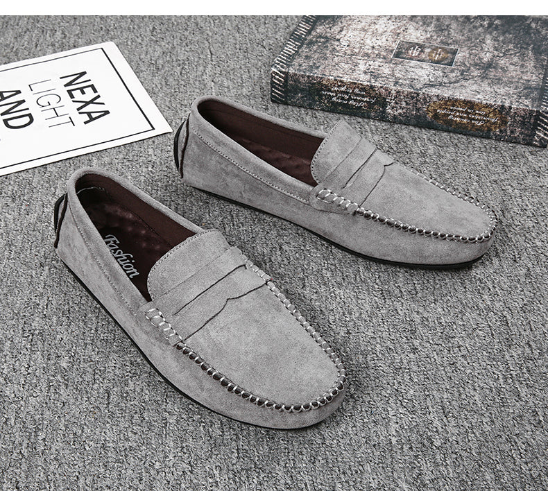 Fashion Suede Men Casual Shoes Breathable Comfort Slip-on Mens Driving Shoes Luxury Brand Men Loafers Mens Lazy Shoes Moccasins