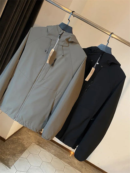 Bird Home Solid Color Version Lightweight Outdoor Windproof Tear-resistant Autumn Men's Sports Casual Hooded Jacket