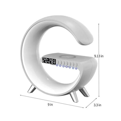 Caixa de Som Bluetooth Multifuncional BIG G Luz Noturna RGB Carregador Sem Fio Rápido Suporte para iPhone Samsung Xiaomi Estação de Carregamento
