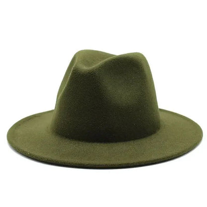 Chapéu Fedora de Feltro de Lã Novo para Mulheres e Homens, Elegante para Outono Inverno, Chapéus de Inverno para Senhoras e Cavalheiros, Casamento, Igreja, Jazz, 55-60CM Gorros