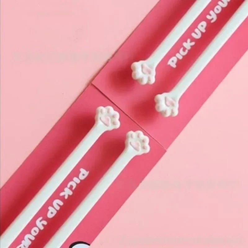 Novos pauzinhos com formato de pata de gato para bebês, crianças e iniciantes, com alta praticidade. Fixador antiderrapante, auxiliar para a alimentação do bebê, louça de jantar, cozinha.