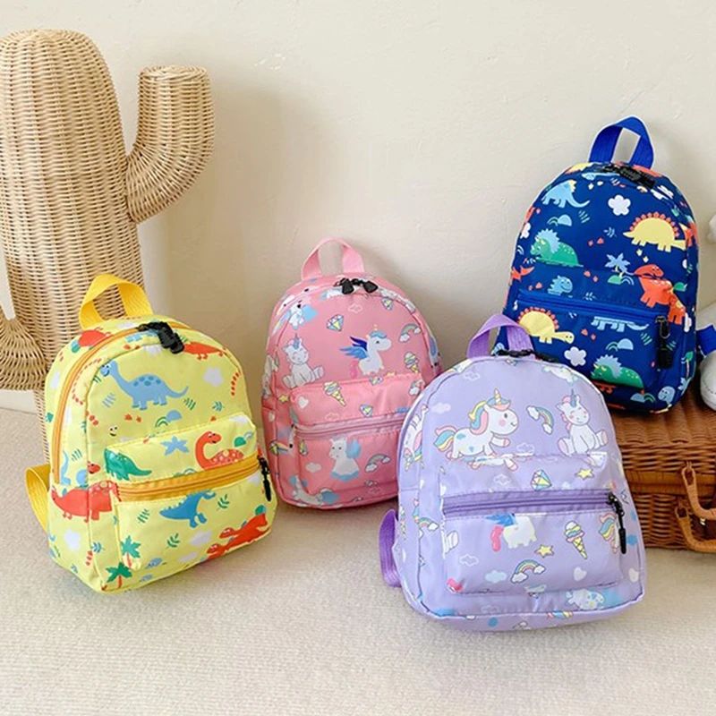 Mochila Escolar Infantil Desenho Dinossauro Unicórnio Mochila Infantil Bebê Bonito Jardim de Infância Meninos Meninas Bolsas Impermeáveis