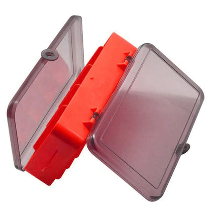 Caixa de isca dividida dupla face portátil Iscas para pesca Jig Head anzóis iscas macias equipamento de pesca acessórios de armazenamento