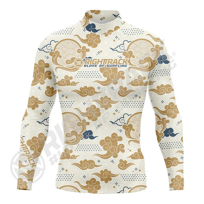 Hot Men's Surfing Shirt Flowers Camo Lycra Rashguard RIGHTTRACK Surf Sportswear Beach UV Swimwear UPF50 Clothes