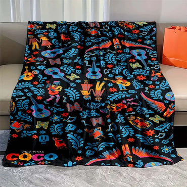Soft Coco Miguel cartoon Blanket Warmth Plush Throw Blanket Bedspread Sofa Suitable for Living Room Bedroom Warm Blanket
