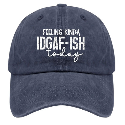 Boné de Caminhoneiro Feminino e Masculino "Feeling Kinda Idgaf Today" Bonés de Sol Bonés de Beisebol Presentes para Homens Esportes ao Ar Livre