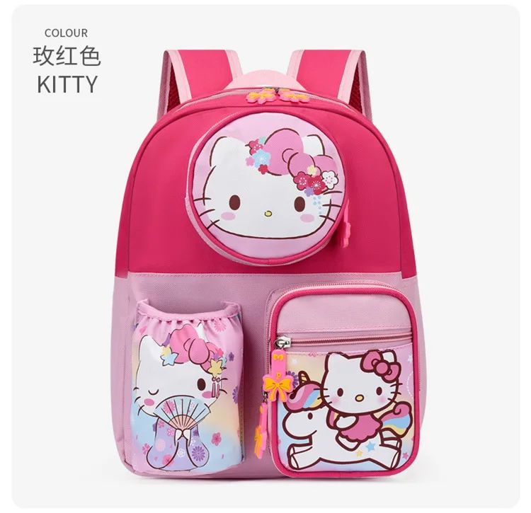 Kindergarten boys and girls schoolbags 3-9 years old children schoolbags cartoon animation Princess Elsa backpack