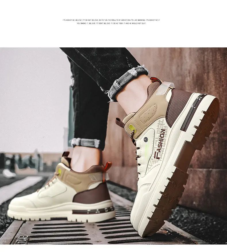 Tênis Masculino Casual de Outono Vulcanizado, Tênis Esportivo Masculino para Caminhada, Tênis Masculino para Área Externa, Tênis Masculino com Sola Macia para Caminhada