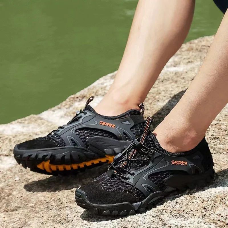 Men's Hiking Shoes Hot Sale Of The Season Breathable Outdoor Sports Mesh Upper Crossing Stream Shoes Comfortable EVA Insole Adul