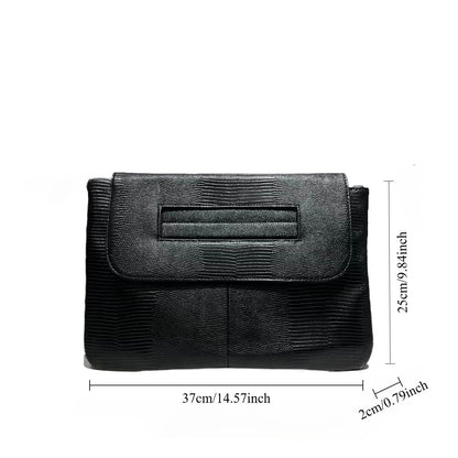 Ladies' fashionable retro snake patterned handbag with high capacity and detachable shoulder strap, single shoulder bag