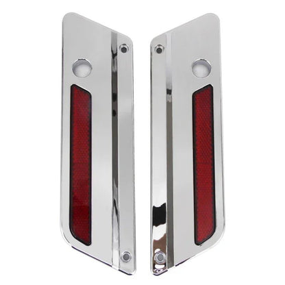 Trava de Alforje Rígido Cromada ABS para Motocicleta Harley Touring Electra Street Glide Road King FLH FLT FLHR FLTR 1993-2013