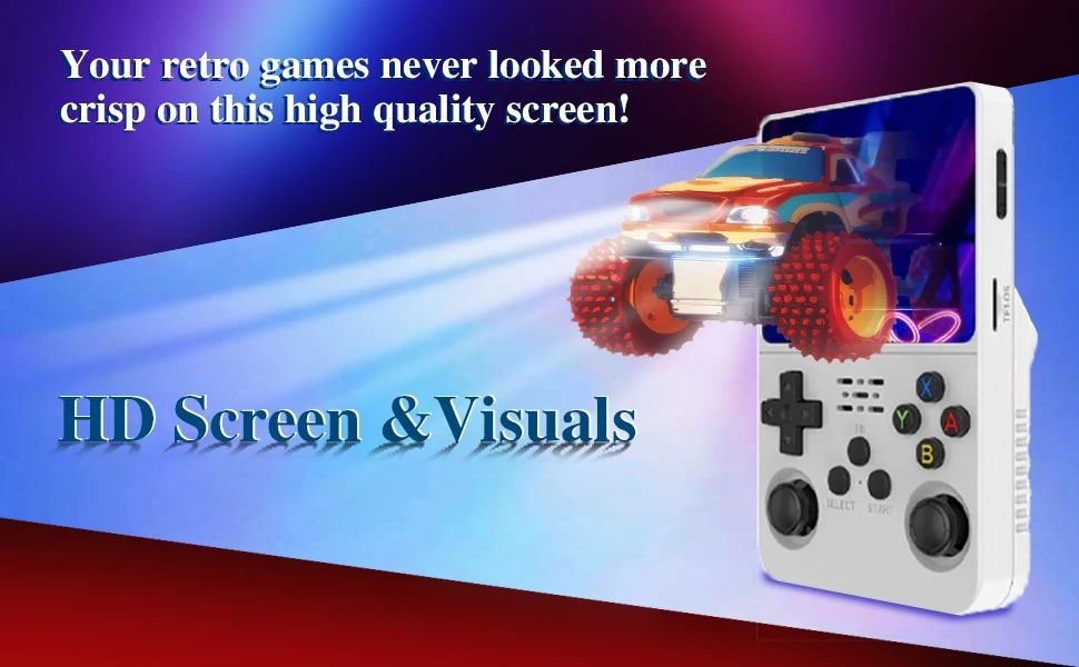 R36S Handheld Retro Game Console Classic ARKOS System 3.5 Inch Portable Video Gaming Console with Single Card for Kids Gift