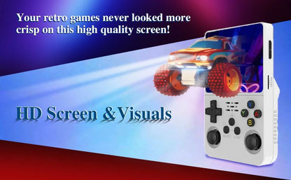R36S Handheld Retro Game Console Classic ARKOS System 3.5 Inch Portable Video Gaming Console with Single Card for Kids Gift