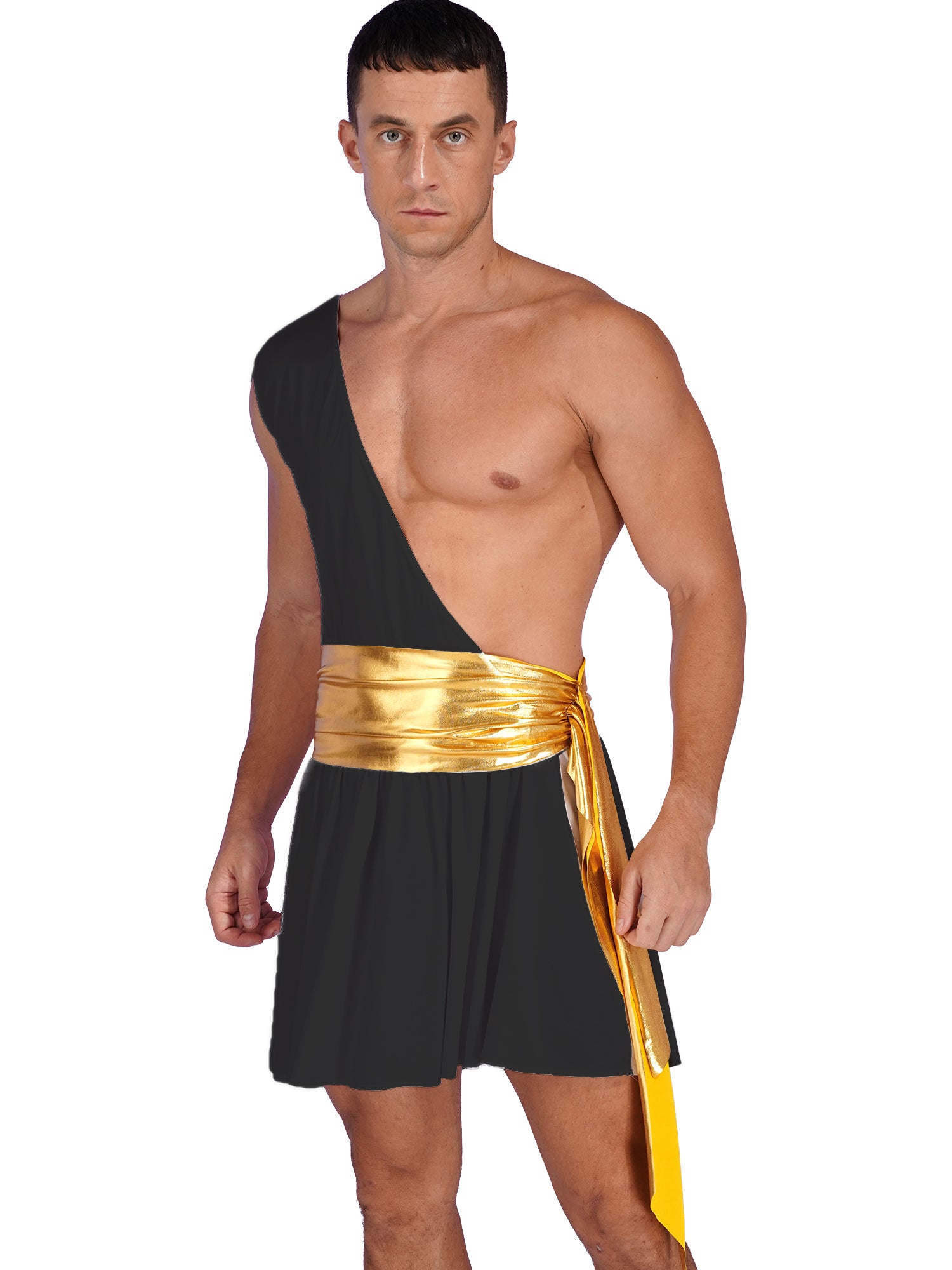 Mens Roman Toga Costume Ancient Greek Gods Senator Emperor Robe Uniform Halloween Party Cosplay Role Play Fancy Dress