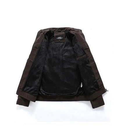 Casual Motorcycle Winter Men Winter Brand Leather Jacket Inner Fleece PU Coat Faux Leather Jackets Mens Clothing Streetwear