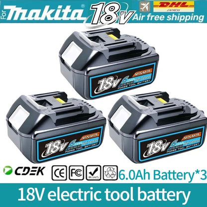 6AH 8AH 10AH 12AH Para bateria Makita 18V Ferramentas Elétricas Substituição Li-ion LXT BL1840 BL1850 para chave de fenda 18V com BMS