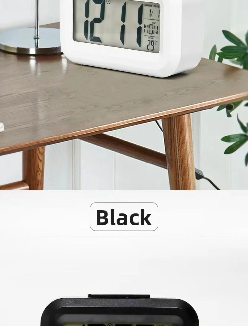 Digital Led Clock Household Bedside Battery Powered Multi-function Alarm Clock Desk Things for the Room Table Clocks Home Decor