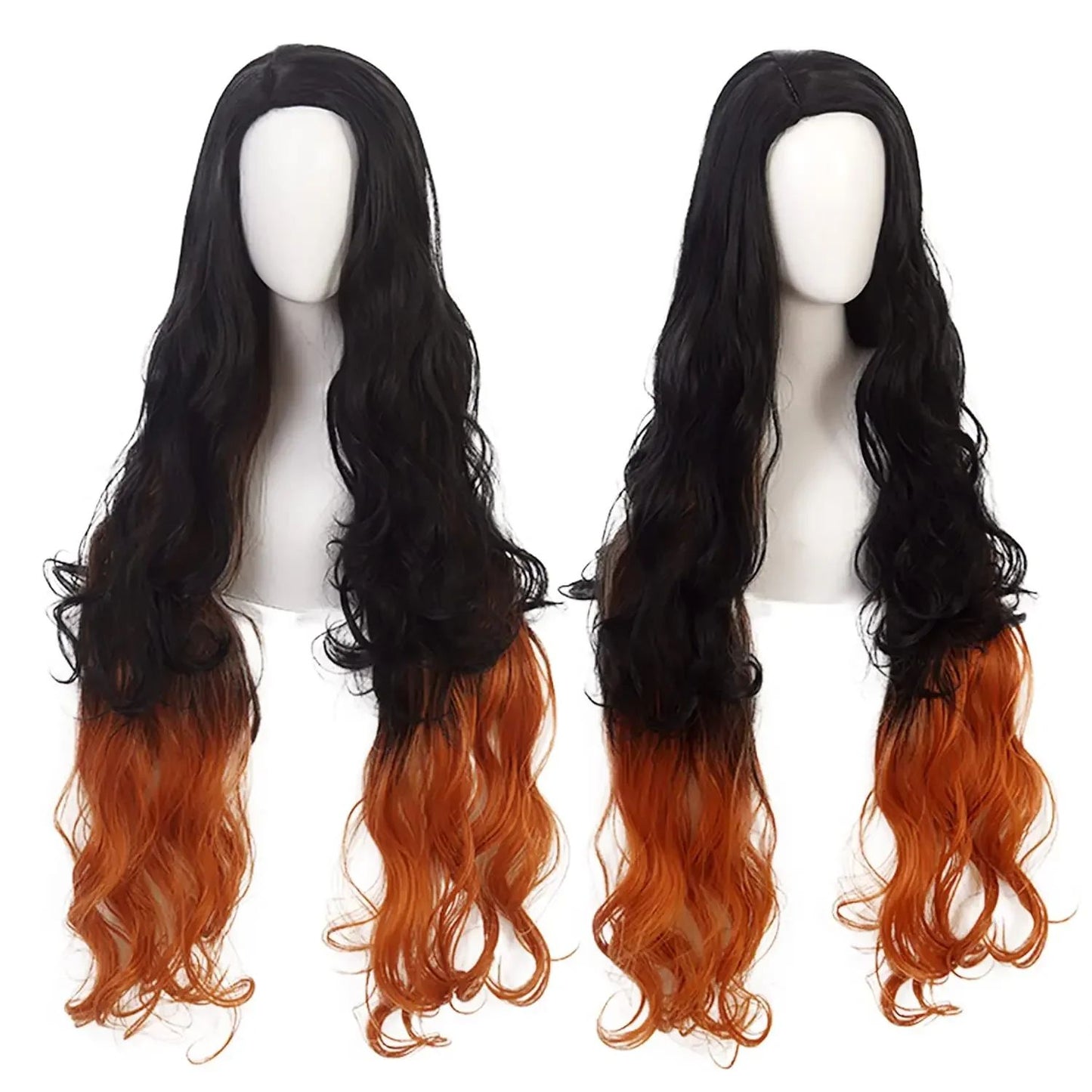 Demon Slayer Kanroji Mitsuri Cosplay Wig Green Mix Pink Long Anime Costume Wigs Kanroji Mitsuri Wigs with  Synthetic Wig