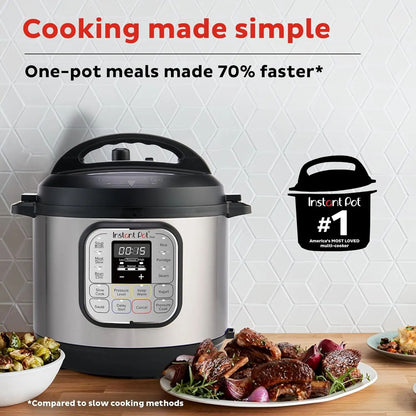 Panela de Pressão Elétrica Mini 7 em 1 Duo, Panela de Arroz Lenta, Vaporizador, Refogador, Iogurteira, Aquecedor e Esterilizador