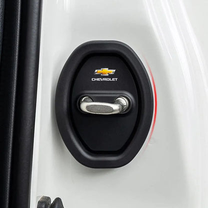 4 peças de silicone anticolisão protetor de fechadura de porta de carro para Chevrolet Colorado Cruze Captiva Malibu Trax Aveo Camaro