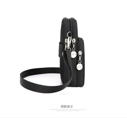 New Women Mobile Phone Bag Nylon Cell Phone Bag Coin Purse Strap Shoulder Bag Small Crossbody Bags for Women Wallet Travel Purse