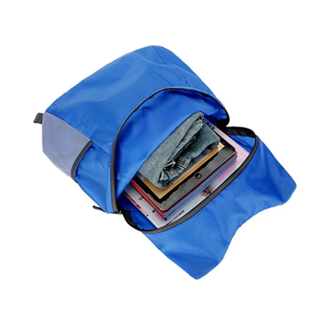 Mochila Esportiva Dobrável Impermeável Ultrafina Portátil Leve para Viagem, Adequada para Camping, Corrida, Fitness