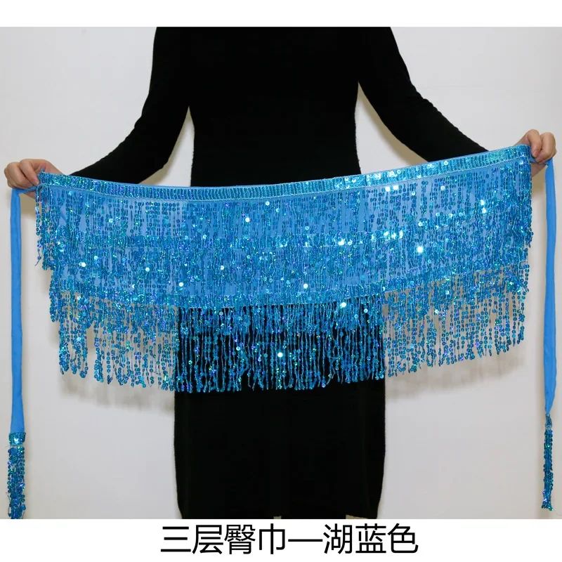 Sexy Sequins Tassel Dancewear Mini Skirt Women Clothes Jupe Femme Belly Dance Skirts Ladies Faldas Performance Stage Bottom Saia