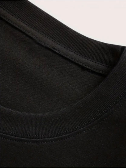 Marvel Spider Man Black T Shirt Men 2025 Summer Cotton Comic Design Carnage Venom Battle Scene Red Black Suit Gaming Pornix