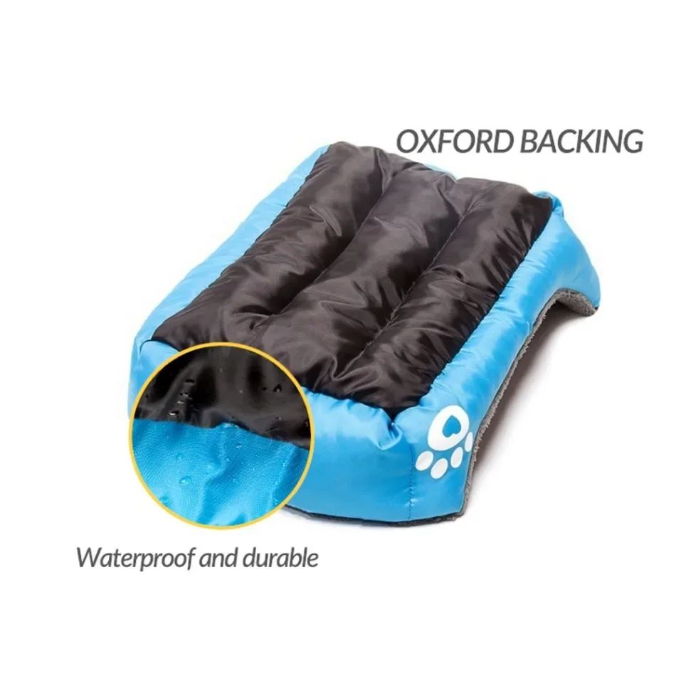 Ninho Quadrado Grande Cama para Cães de Grande Porte S-3XL Cama para Cães Pequenos e Médios Ninho de Fleece Macio Sofá-Cama Grande para Cães Casa de Gatos Quente de Inverno para Animais de Estimação