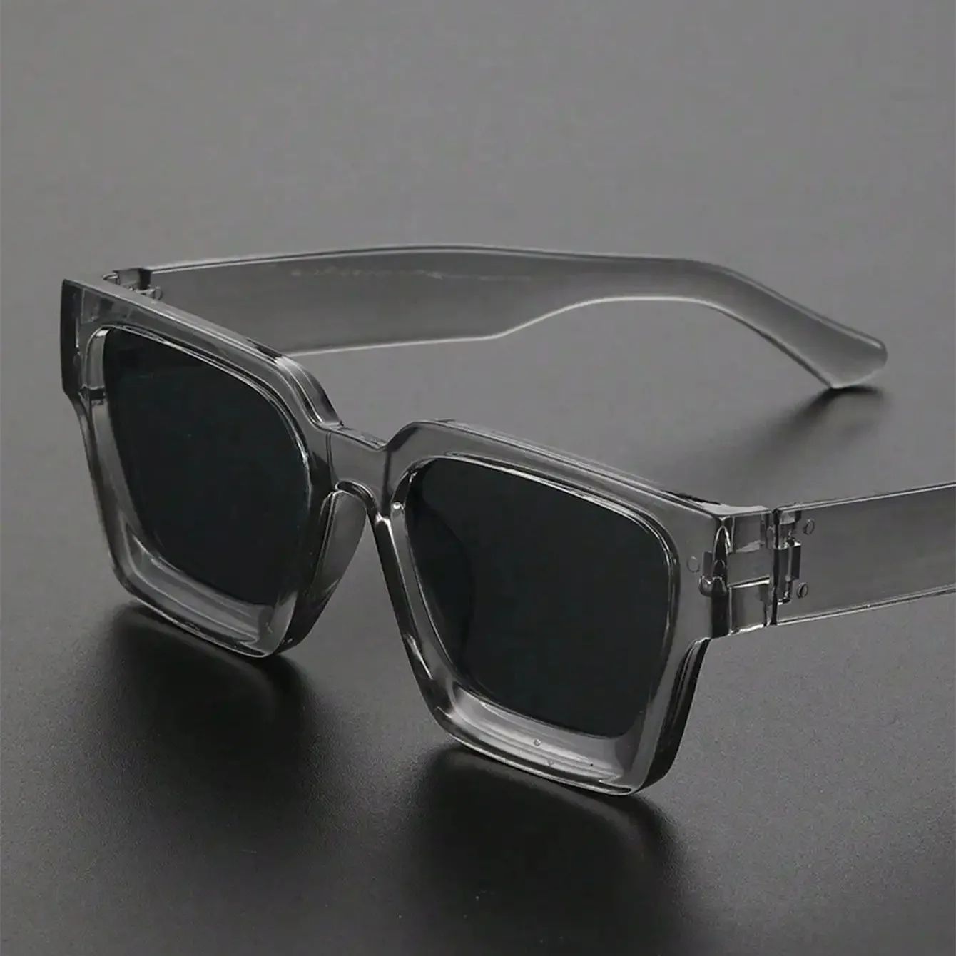 Retro Black Millionaire Shades Luxury Sunglasses 2025 For Men Designer Famous Brand Square Sun Glasses Man Women Sunglass