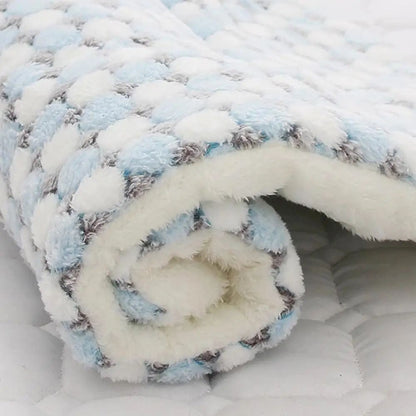 Tapete de dormir para animais de estimação, cama quente para cães, cobertor macio de lã para animais de estimação, cama para gatos, tapete de dormir para filhotes, almofada de colchão adorável para cães pequenos e grandes