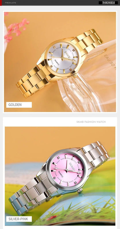 SKMEI1620  For Women Thin Lady Hour Ladies reloj mujer Fashion Simple Quartz Women Watch Japan Movement Luxury Quartz Watches