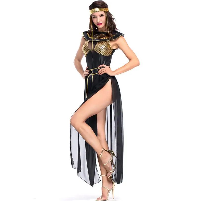 Halloween Ancient Egypt Egyptian Costume for Adult Cleopatra Queen Cosplay Carnival Party Party Dress