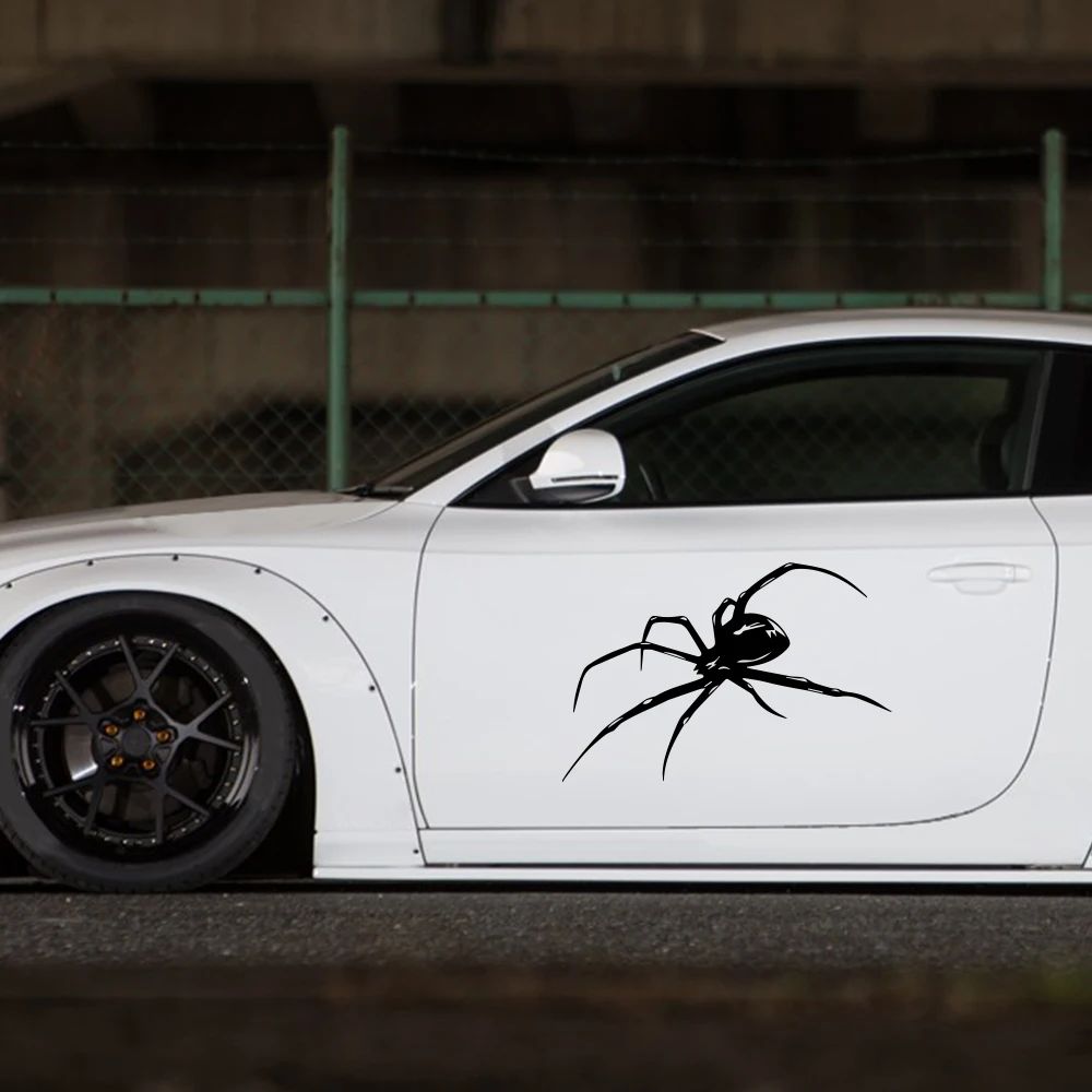 Universal Mysterious Spider Pattern Vinyl Car Stickers For All Cars Auto Body Decals Creative Tuning Accessories Art Decals