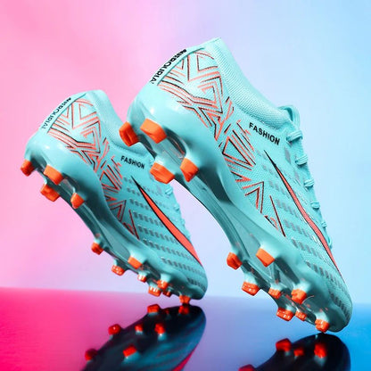 New Men Football Boots Futsal High-quality Mid-top Soccer Shoes Match Non-Slip Cleats Sneakers Indoor Hot-selling FG/TF