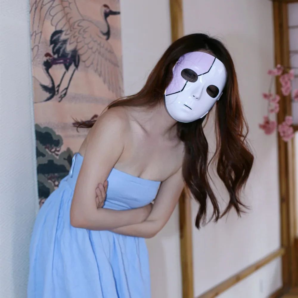 Anime Sally Face Cosplay Mask - Sal Fisher Full Face Unisex, Halloween Party Costume, Soft Stuffed Collectible Gift
