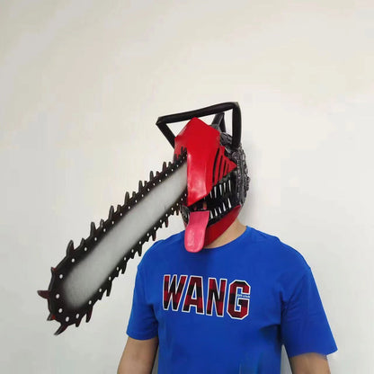 Chainsaw Head Cover Terrifying Latex Mask Halloween Electric Saw Masks Electric Motor Saw Cosplay Costume Props Monsters Cos