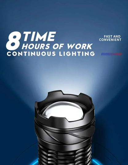 100000 Lumens Flashlight,Portable Rechargeable Tactical Torch, Life Waterproof Lantern for Outdoor Camping, Perfect Gift for Men