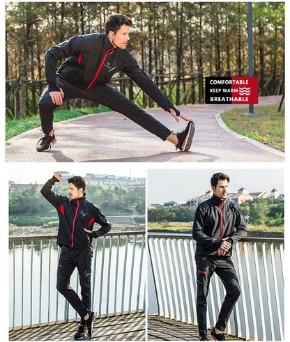 X-TIGER Winter Fleece Thermal Cycling Jacket Coat Windproof Bicycle Clothing Autumn Outdoors Sport Cycling Camping Hiking Jacket