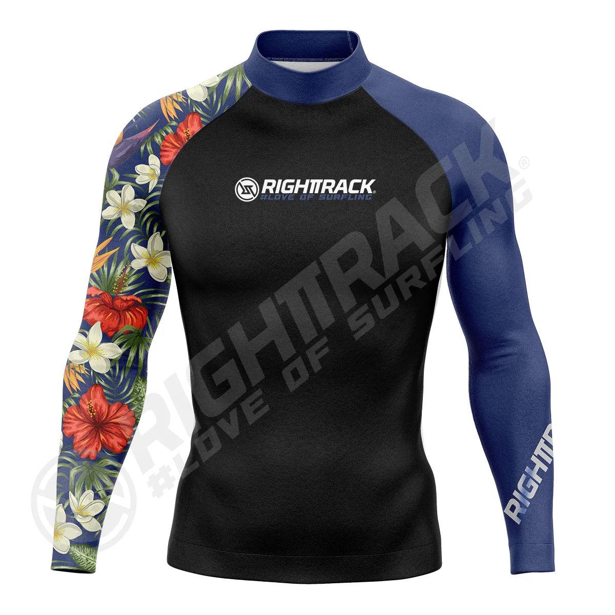 New Men's Surfing Shirt Lycra Rashguard Surf Sportswear Beach Sunscreen UV Protection Swimwear UPF50  RIGHTTRACK Clothes